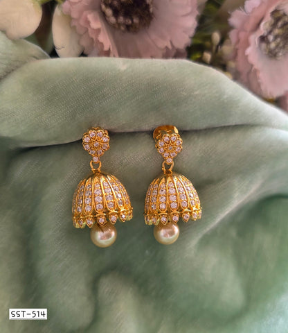 SST 514 | PEARL JEWEL JHUMKA EARRINGS