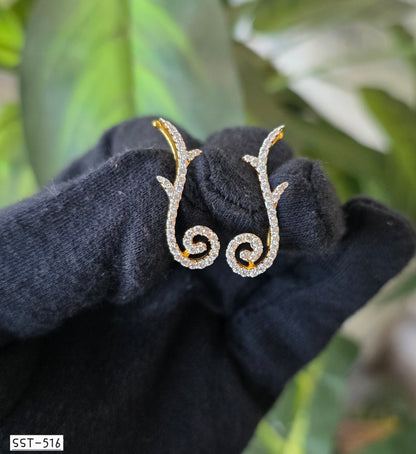 SST 516 |  SWIRLING VINE CUFF EARRINGS