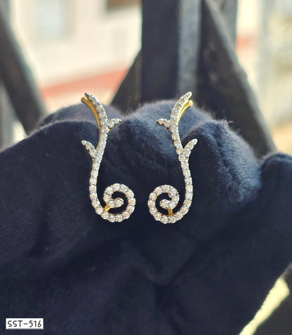 SST 516 |  SWIRLING VINE CUFF EARRINGS