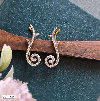 SST 516 |  SWIRLING VINE CUFF EARRINGS