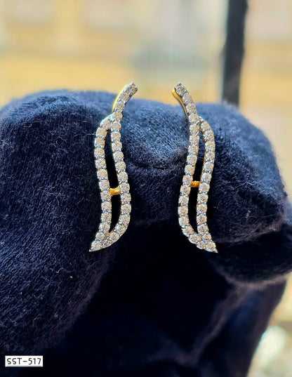 SST 517 | WAVY SPARKLE EARRINGS