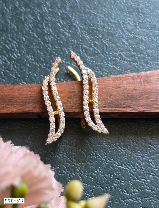 SST 517 | WAVY SPARKLE EARRINGS
