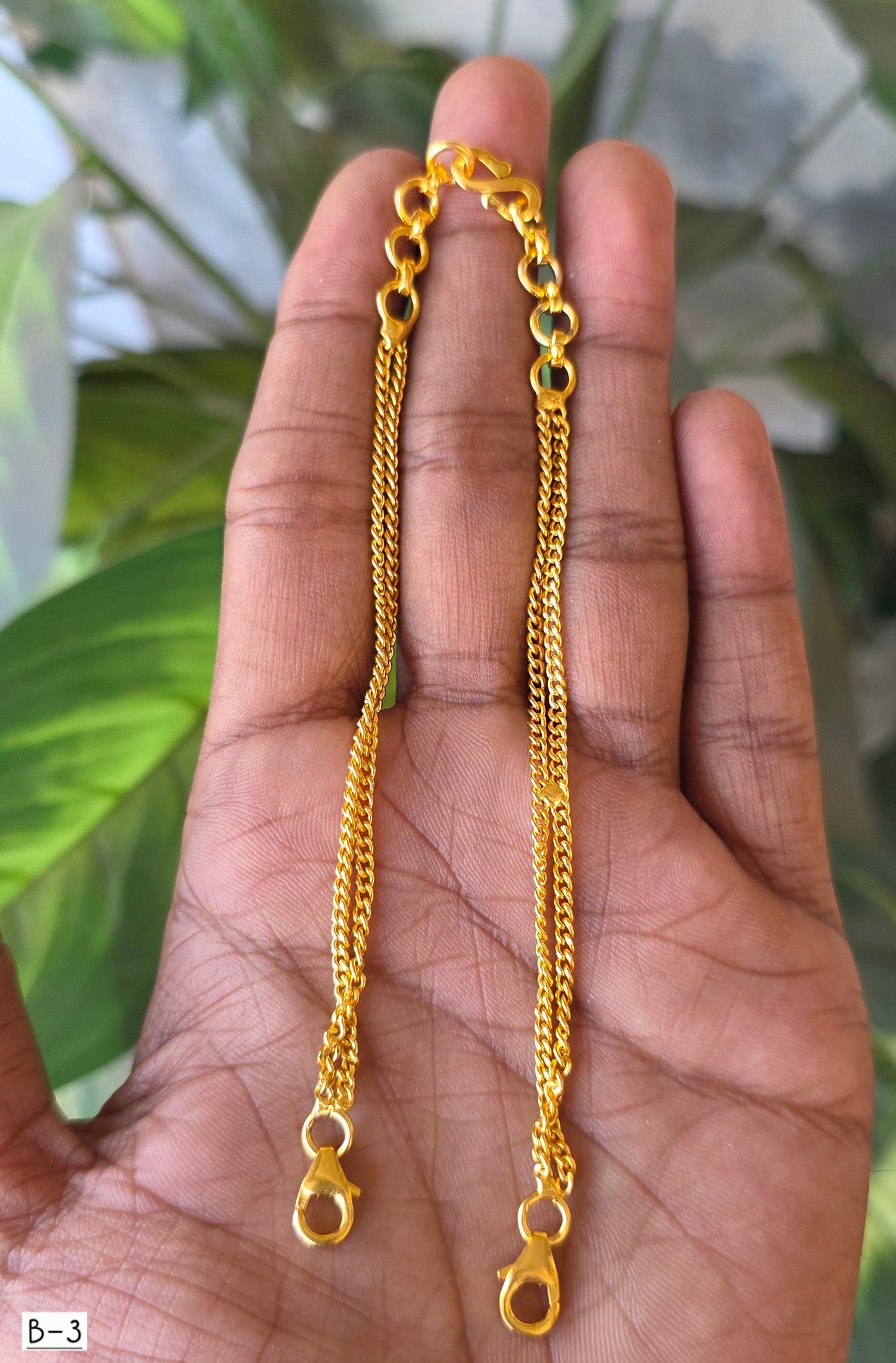 BACK CHAIN - 3 | 925 SILVER  | TRADITIONAL