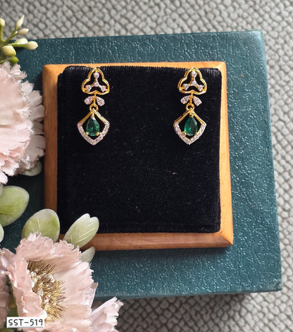 SST 519 | EMERALD DROP EARRINGS