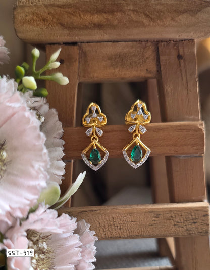 SST 519 | EMERALD DROP EARRINGS