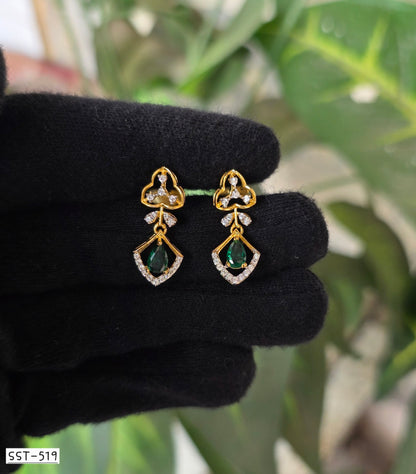 SST 519 | EMERALD DROP EARRINGS