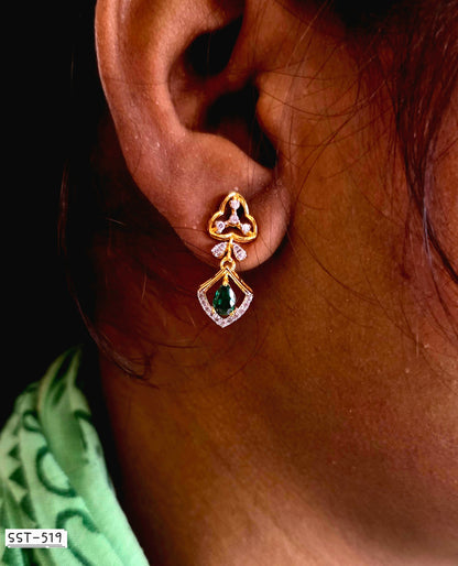 SST 519 | EMERALD DROP EARRINGS