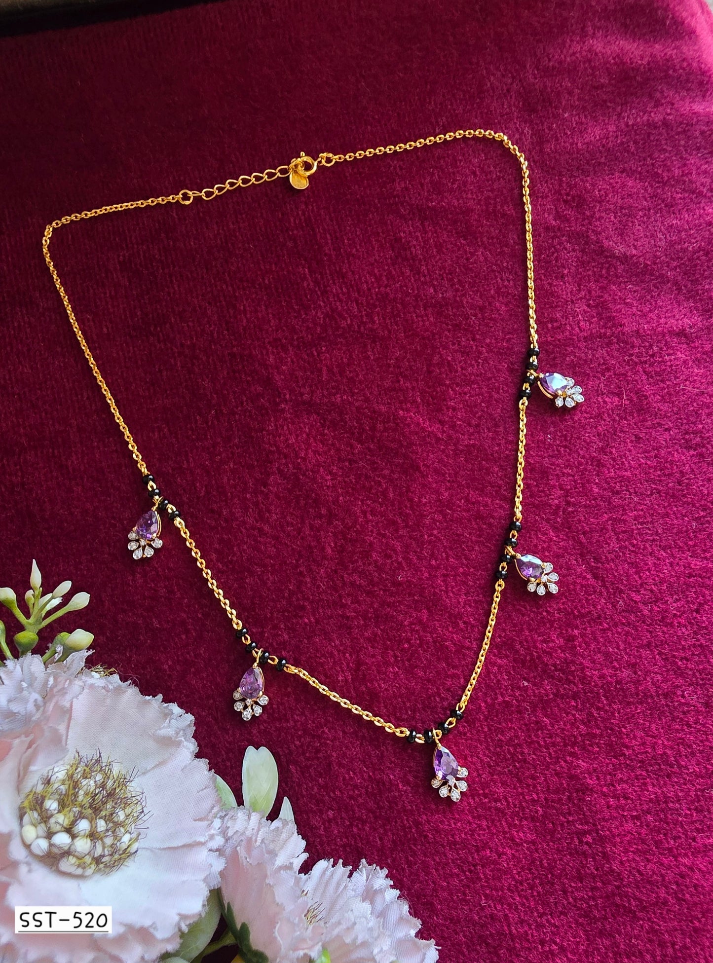 SST 520Amt | EMERALD BLOSSOM MANGALSUTRA