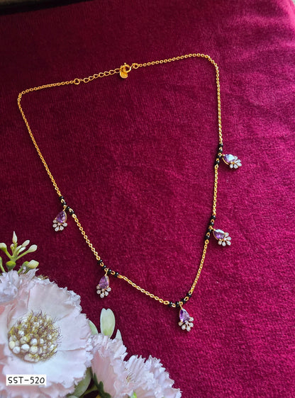 SST 520Amt | EMERALD BLOSSOM MANGALSUTRA