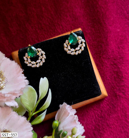 SST 557 | EMERALD WREATH ELEGANCE EARRINGS