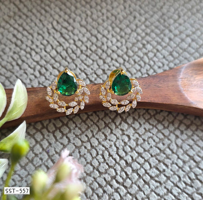 SST 557 | EMERALD WREATH ELEGANCE EARRINGS