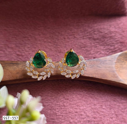 SST 557 | EMERALD WREATH ELEGANCE EARRINGS