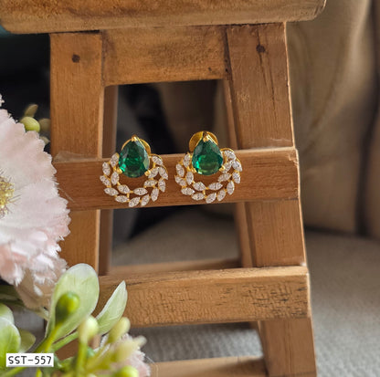 SST 557 | EMERALD WREATH ELEGANCE EARRINGS