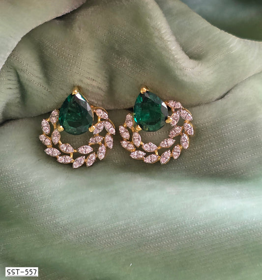 SST 557 | EMERALD WREATH ELEGANCE EARRINGS