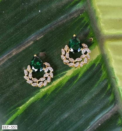 SST 557 | EMERALD WREATH ELEGANCE EARRINGS