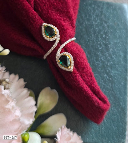 SST 567 | LUXURY EMERALD TEARDROP RING