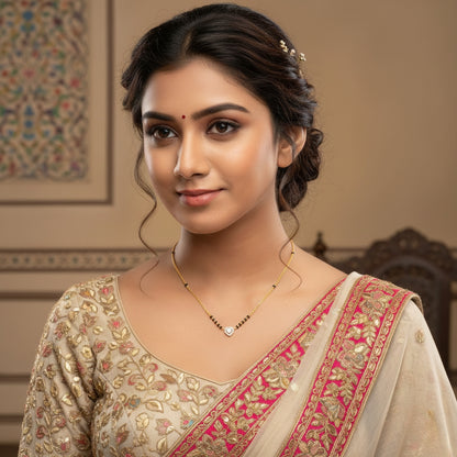 SST 185 | HEART DIAMOND MANGALSUTRA