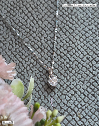 RCM 032 | MOISSANITE PENDENT AND CHAIN SET