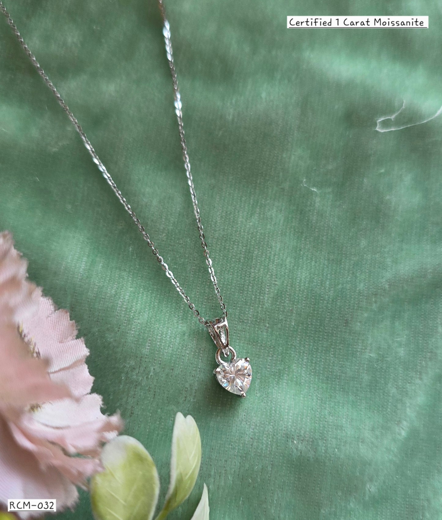 RCM 032 | MOISSANITE PENDENT AND CHAIN SET