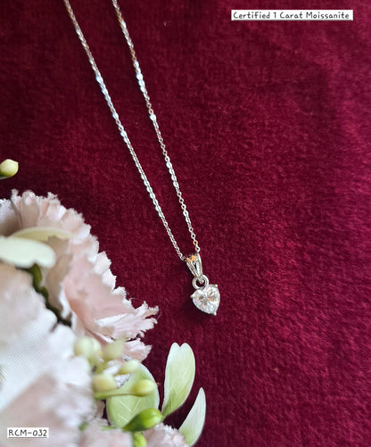 RCM 032 | MOISSANITE PENDENT AND CHAIN SET