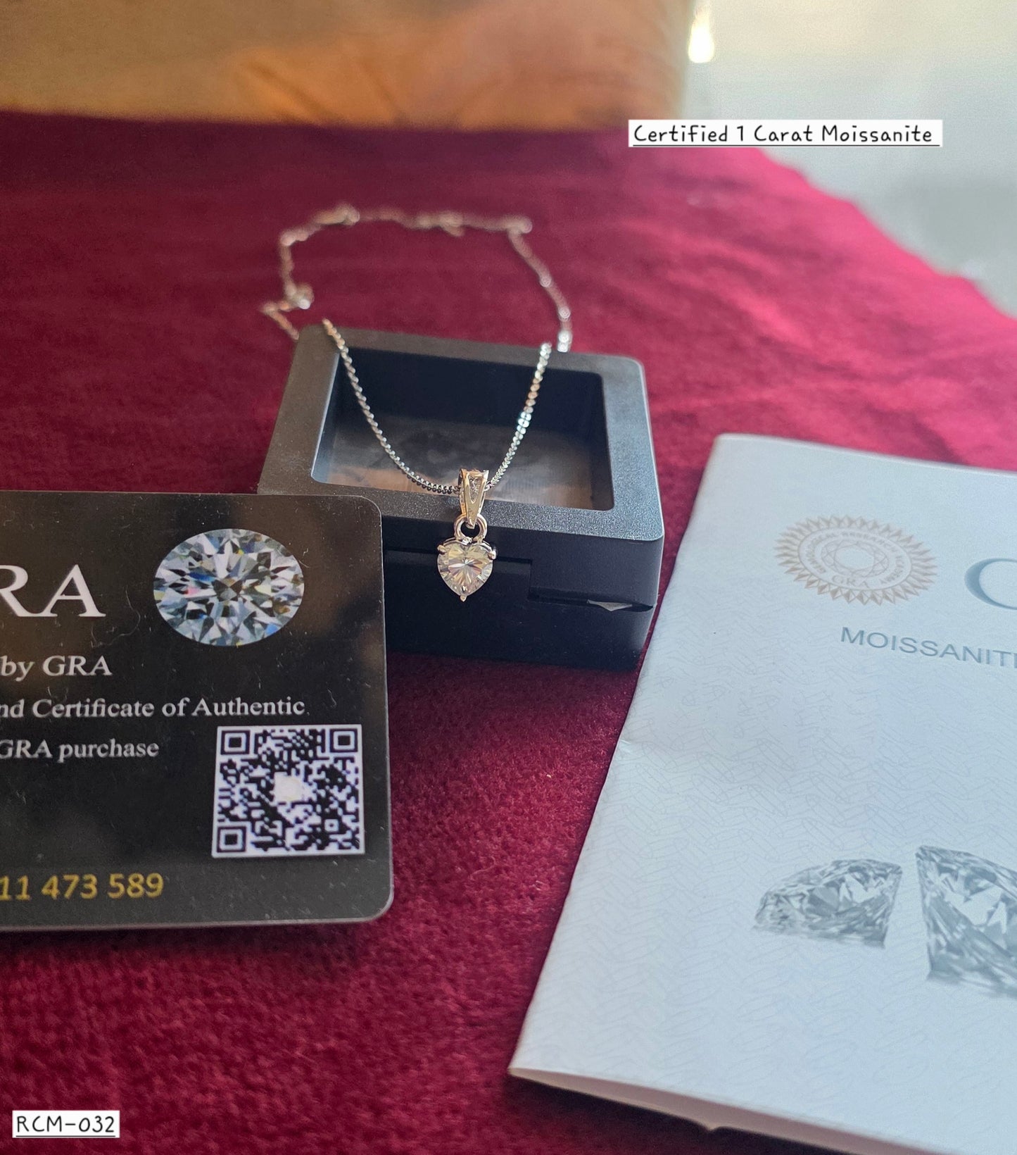 RCM 032 | MOISSANITE PENDENT AND CHAIN SET