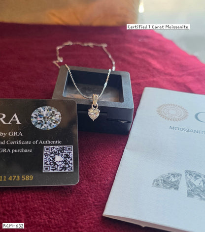 RCM 032 | MOISSANITE PENDENT AND CHAIN SET