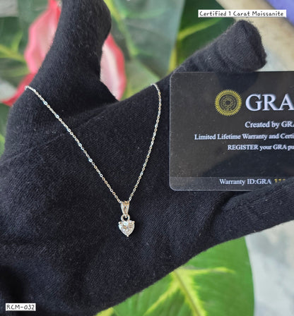 RCM 032 | MOISSANITE PENDENT AND CHAIN SET