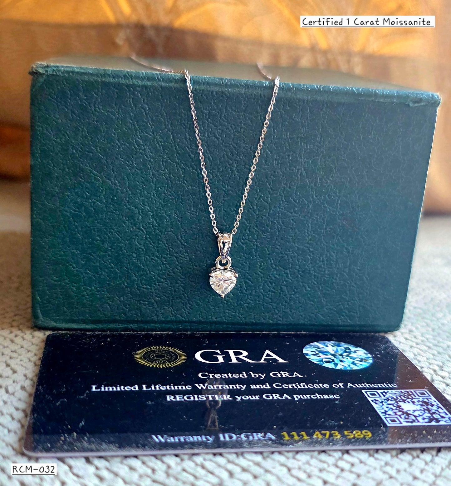 RCM 032 | MOISSANITE PENDENT AND CHAIN SET