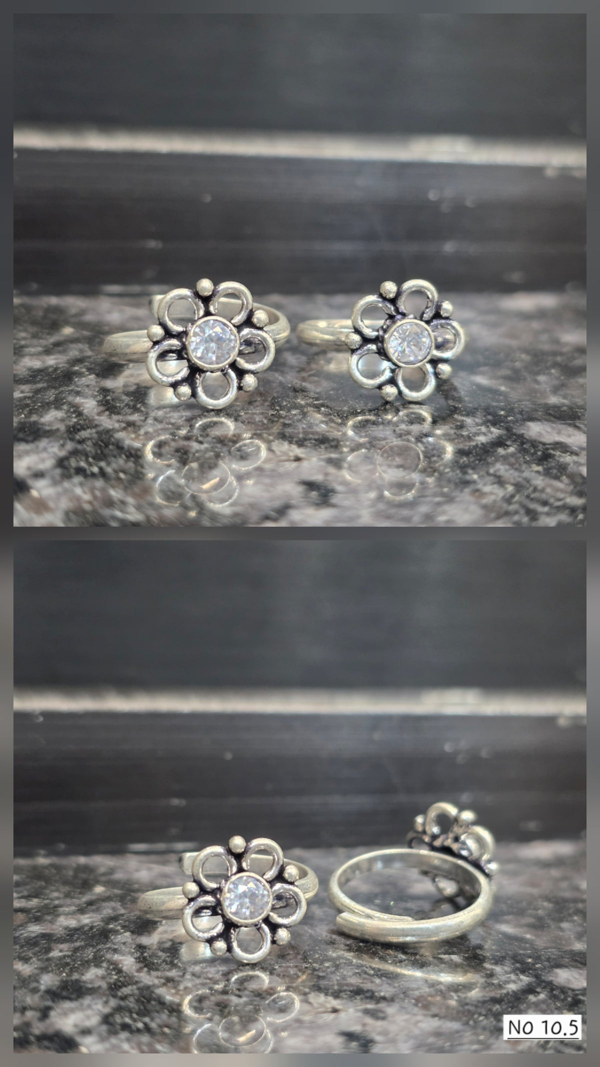 X 001 | Half Carat Solitare Toe Ring