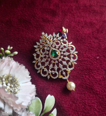 SST 573 | IMPERIAL EMERALD PEARL STATEMENT PENDANT