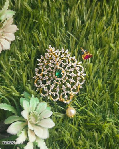 SST 573 | IMPERIAL EMERALD PEARL STATEMENT PENDANT