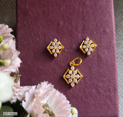 SST 546PS | PENDENT AND EARRINGS SET