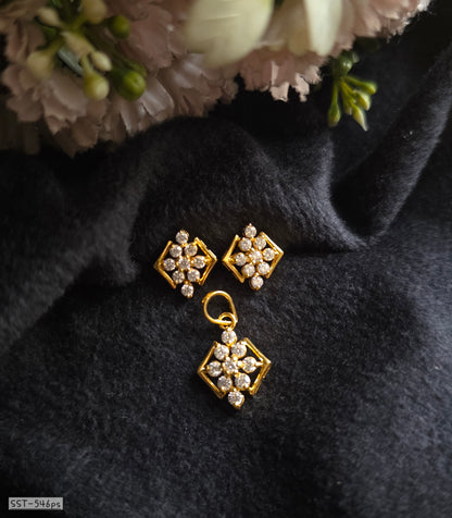 SST 546PS | PENDENT AND EARRINGS SET