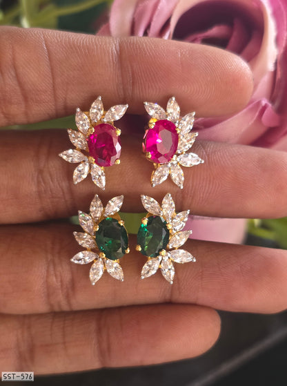 SST 576 | RADIANT BLOOM STATEMENT STUD EARRINGS