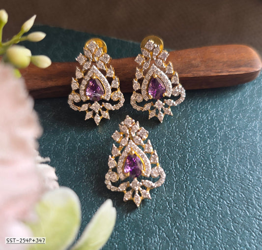 SST 254P+347 AMT | PENDANT EARRINGS SET