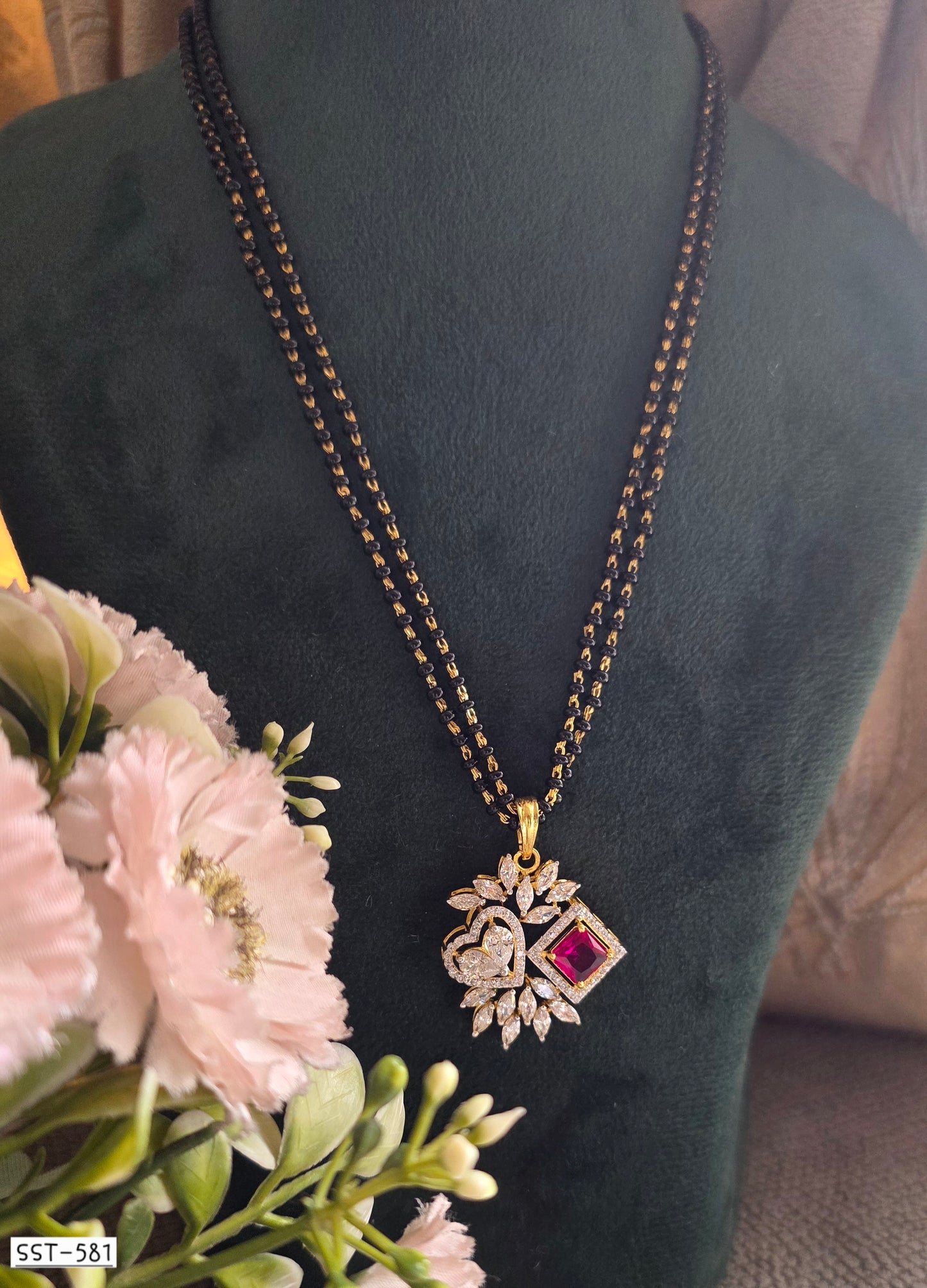 SST 581 | HEART DIAMOND MANGALSUTRA