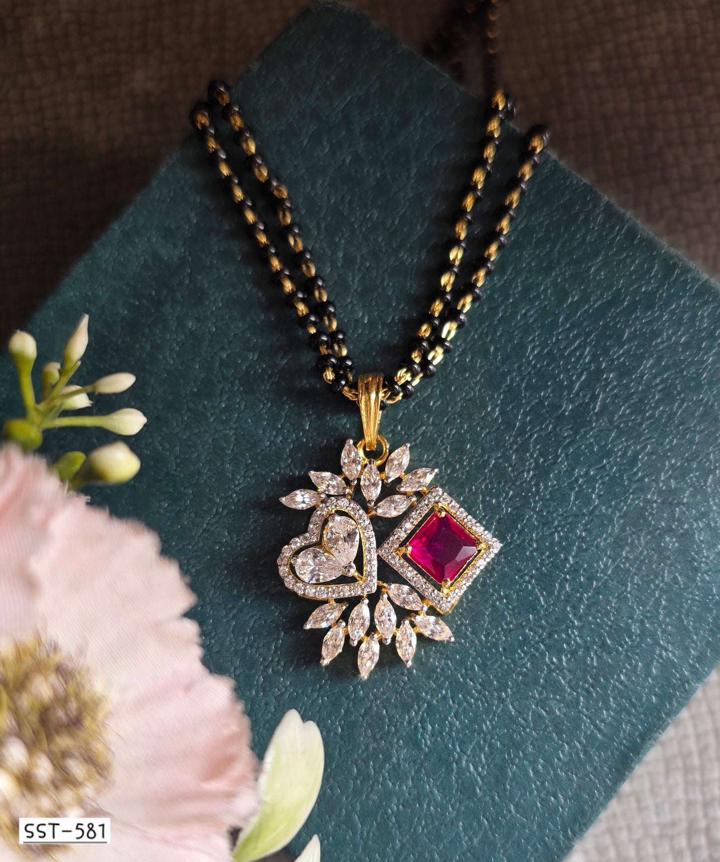 SST 581 | HEART DIAMOND MANGALSUTRA