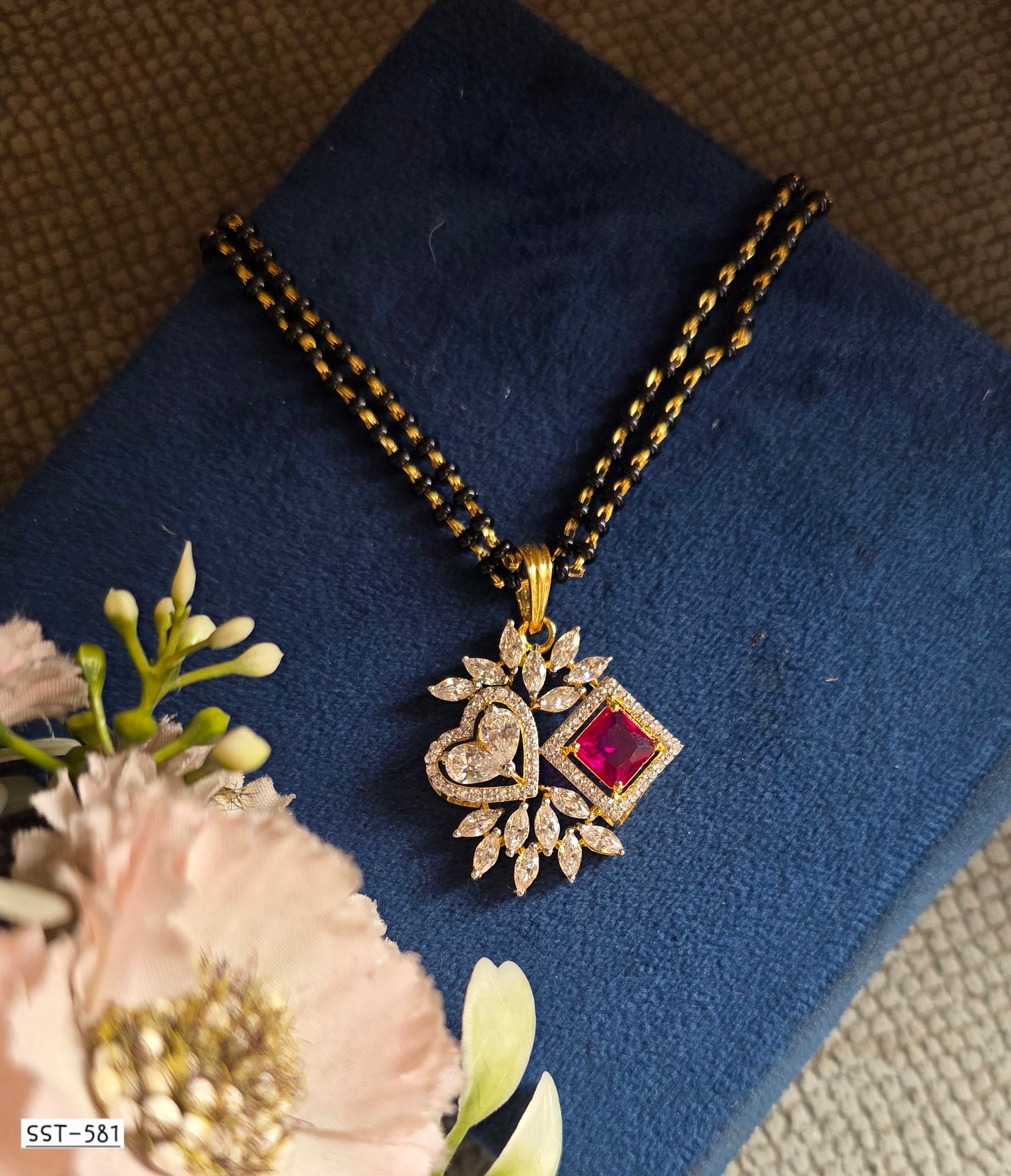 SST 581 | HEART DIAMOND MANGALSUTRA