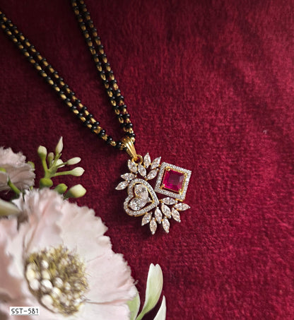 SST 581 | HEART DIAMOND MANGALSUTRA