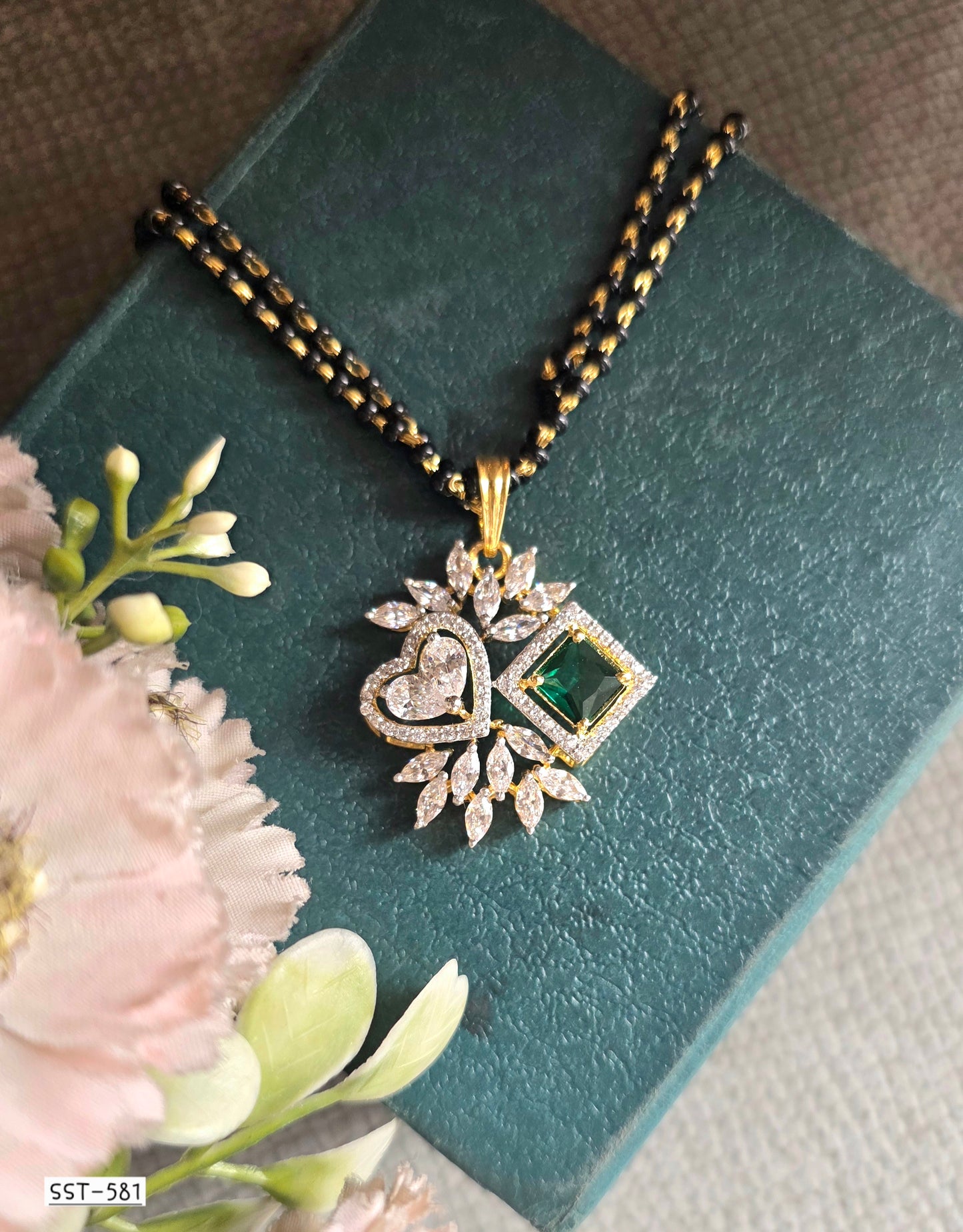 SST 581 | HEART DIAMOND MANGALSUTRA