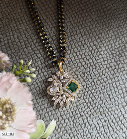 SST 581 | HEART DIAMOND MANGALSUTRA