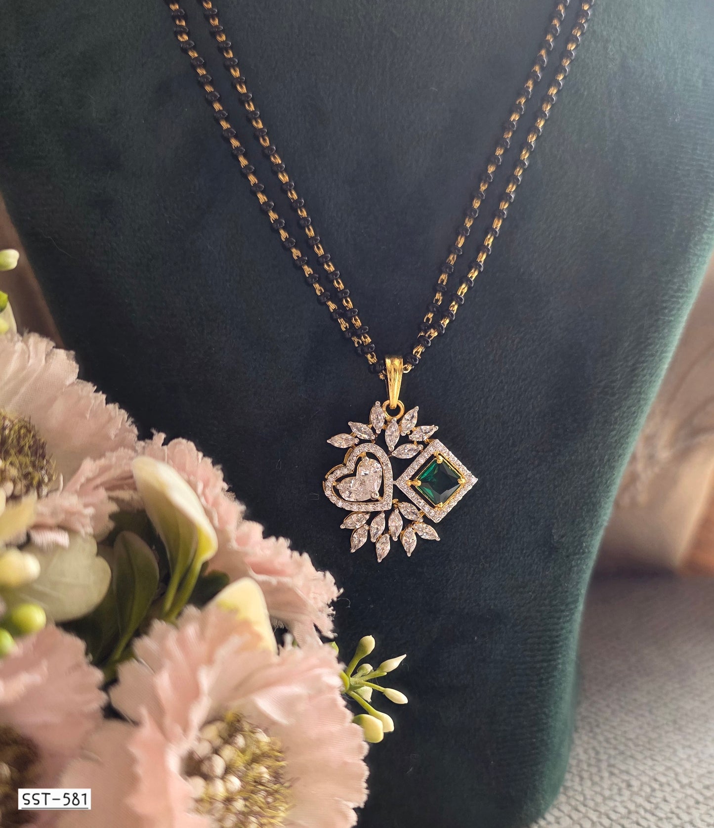 SST 581 | HEART DIAMOND MANGALSUTRA