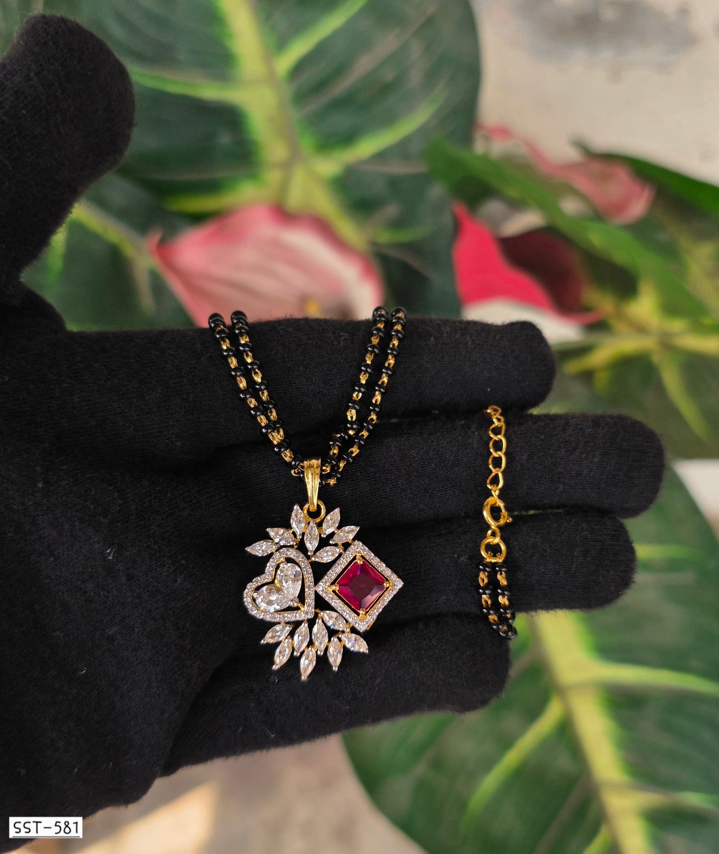SST 581 | HEART DIAMOND MANGALSUTRA