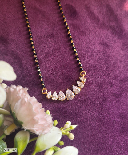 SST 585 | RADIANT TEARDROP CRYSTAL MANGALSUTRA