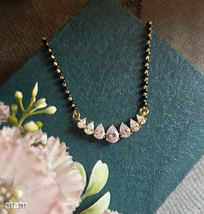 SST 585 | RADIANT TEARDROP CRYSTAL MANGALSUTRA