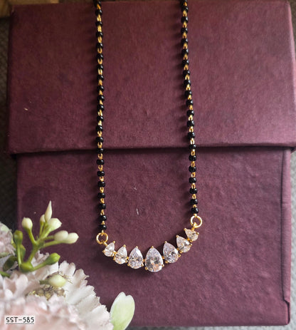 SST 585 | RADIANT TEARDROP CRYSTAL MANGALSUTRA