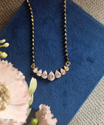 SST 585 | RADIANT TEARDROP CRYSTAL MANGALSUTRA