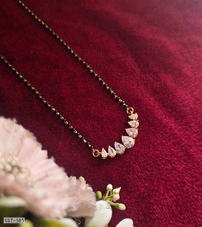 SST 585 | RADIANT TEARDROP CRYSTAL MANGALSUTRA