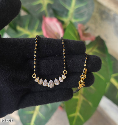 SST 585 | RADIANT TEARDROP CRYSTAL MANGALSUTRA