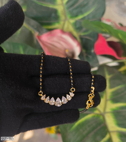 SST 585 | RADIANT TEARDROP CRYSTAL MANGALSUTRA